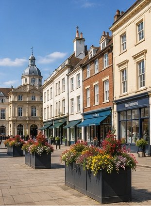 Residential street in Aylesbury