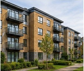 Residential apartment block in Bedford