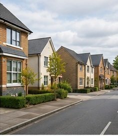 Residential street in Aylesbury