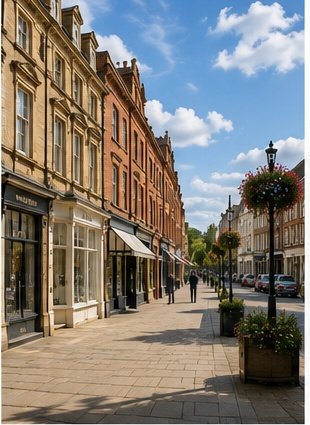 Residential street in Northampton