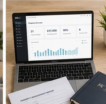 Property management dashboard and report