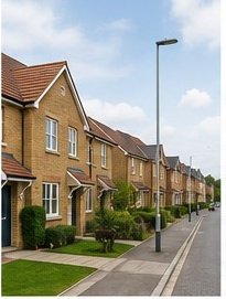 Residential street in Milton Keynes