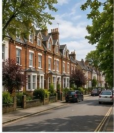 Residential street in Northampton